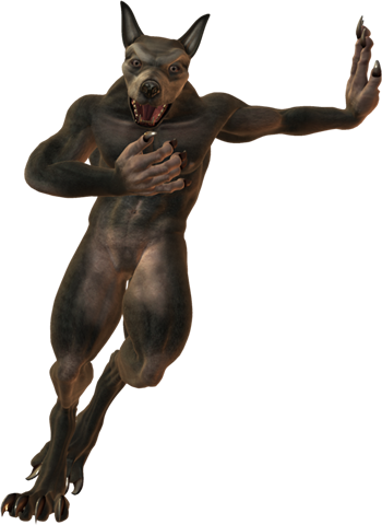 Werewolf-026 - Werewolf Png (350x480), Png Download