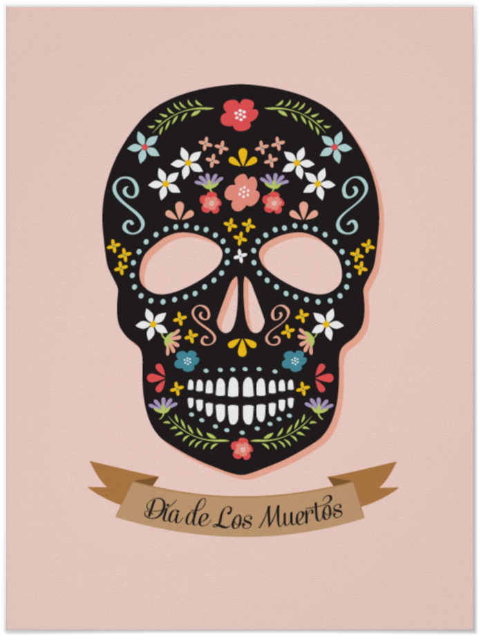 Sugar-skull - Day Of Dead Sugar Skull Posters (1000x1000), Png Download