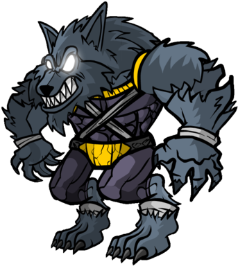 Werewolf Free Icons Free Vector Icons Svg Psd Png - Werewolf Cartoon Png (350x391), Png Download