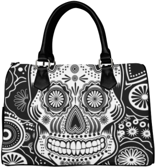 Sugar Skull Boston Handbag - Interestprint Designed Laptop Shoulder Bag Sugar Skull (500x500), Png Download