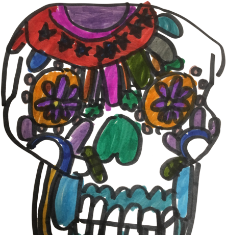 Sugar Skull - Calavera (480x480), Png Download
