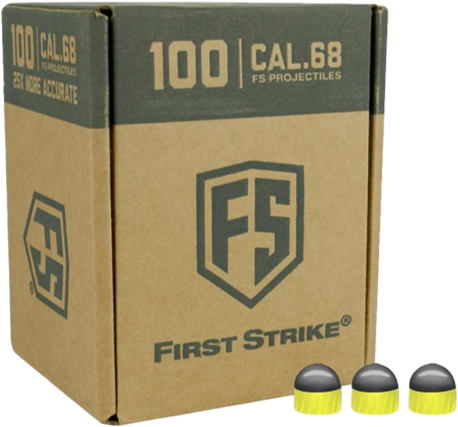 Yellow Fill Clipped Rev 1 Rt2ytjhttkqh - Tiberius Arms First Strike Paintballs - Purple / Green (500x500), Png Download