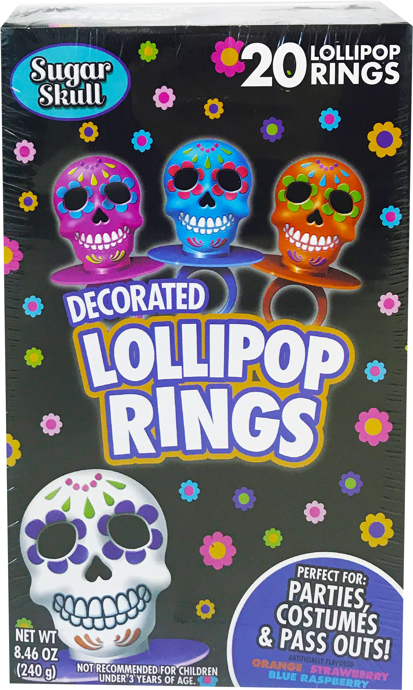 Sugar Skull Lollipop Rings (1604x2600), Png Download