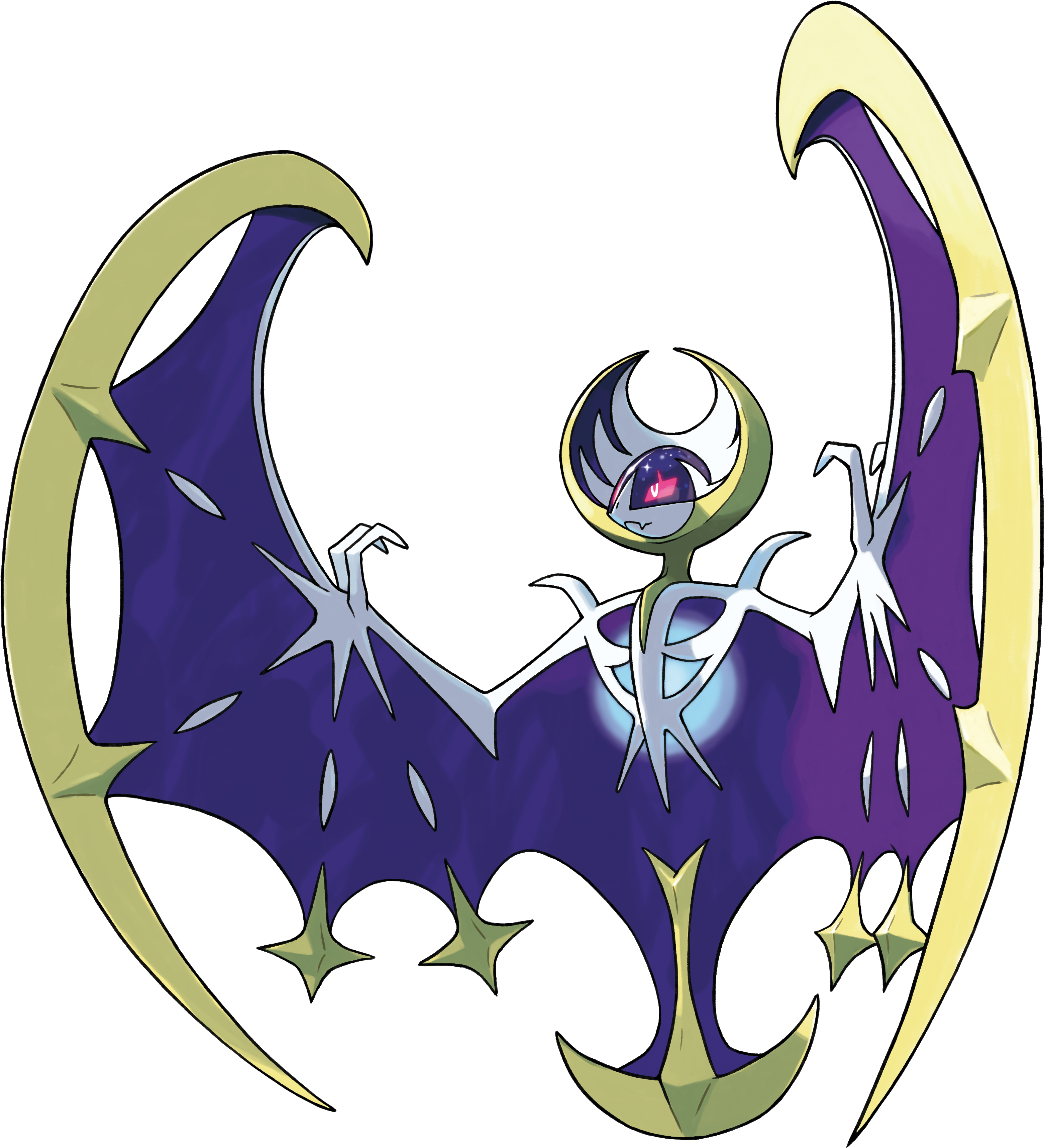 During The Nintendo Direct - Pokemon Lunala (3949x3809), Png Download
