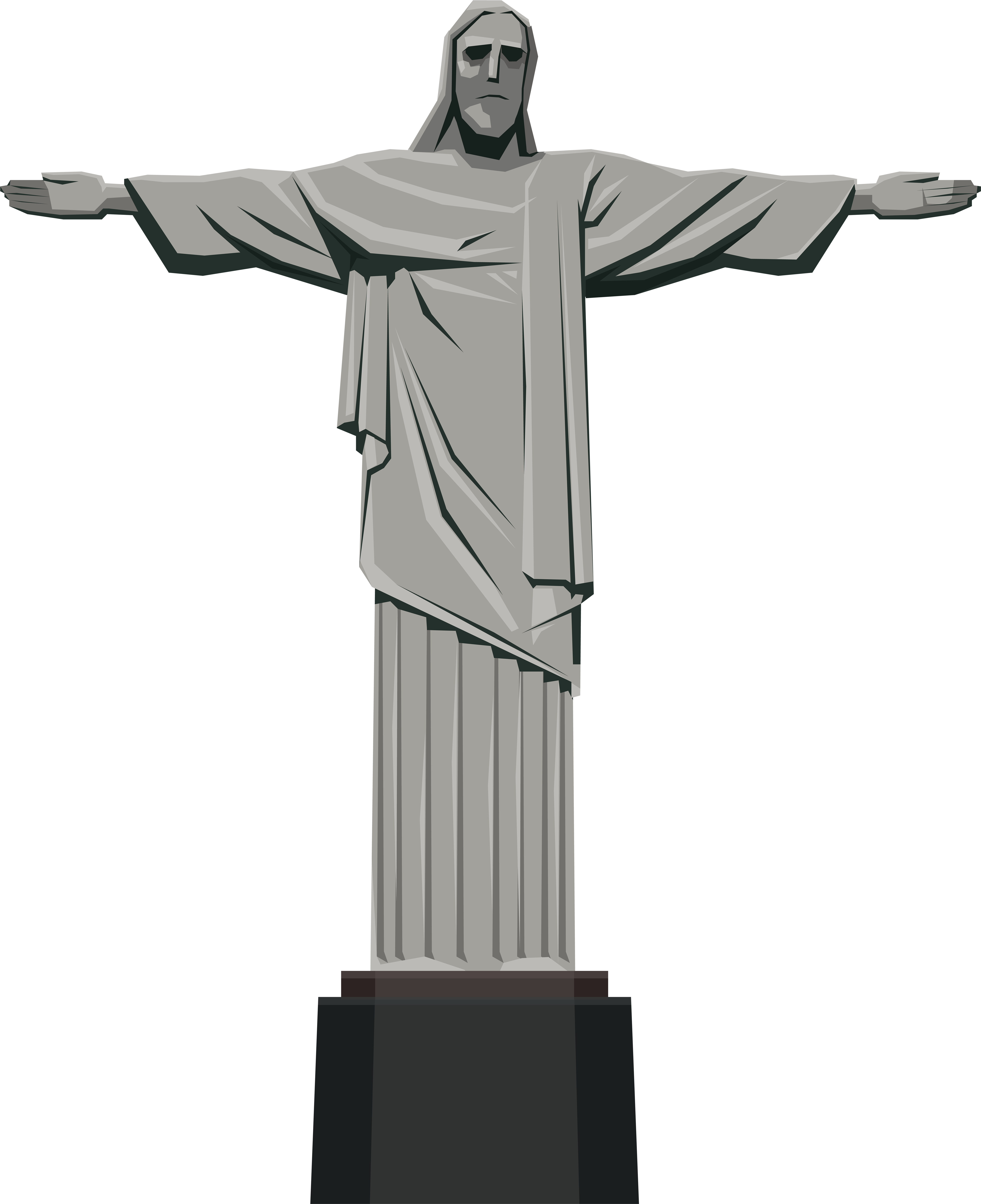 Christ The Redeemer Statue Png Clip Art (6570x8000), Png Download