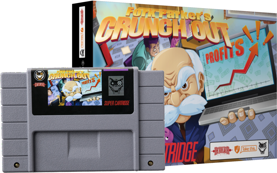 Devolver Digital And Developer Mega Cat Studio Are - Fork Parker's Crunch Out (600x600), Png Download