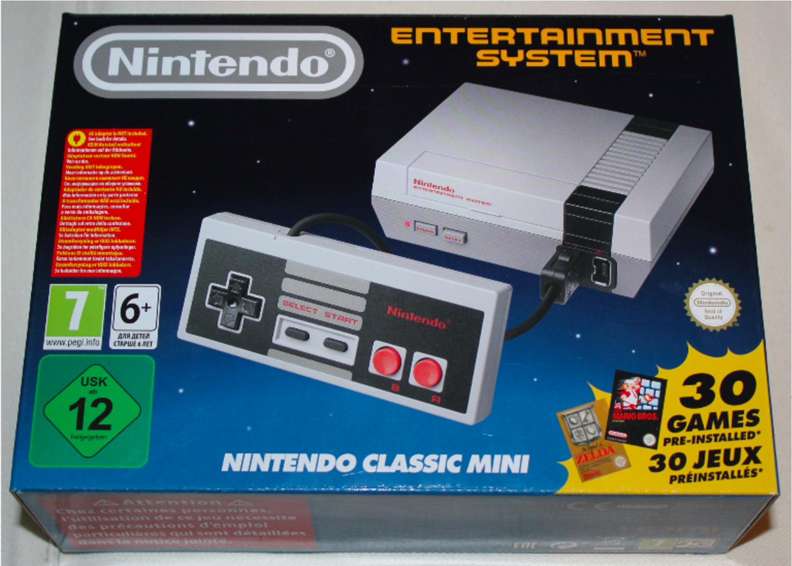 Can't Beat An Original In November 2016, Thirty Years - Nintendo Classic Mini - Entertainment System Game Console (1950x1100), Png Download