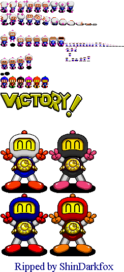 Parent Directory - Super Bomberman 2 Sprites (250x540), Png Download