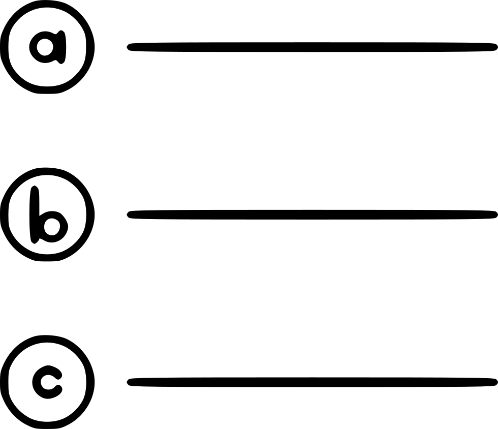 List Alphabet Comments - Portable Network Graphics (980x844), Png Download