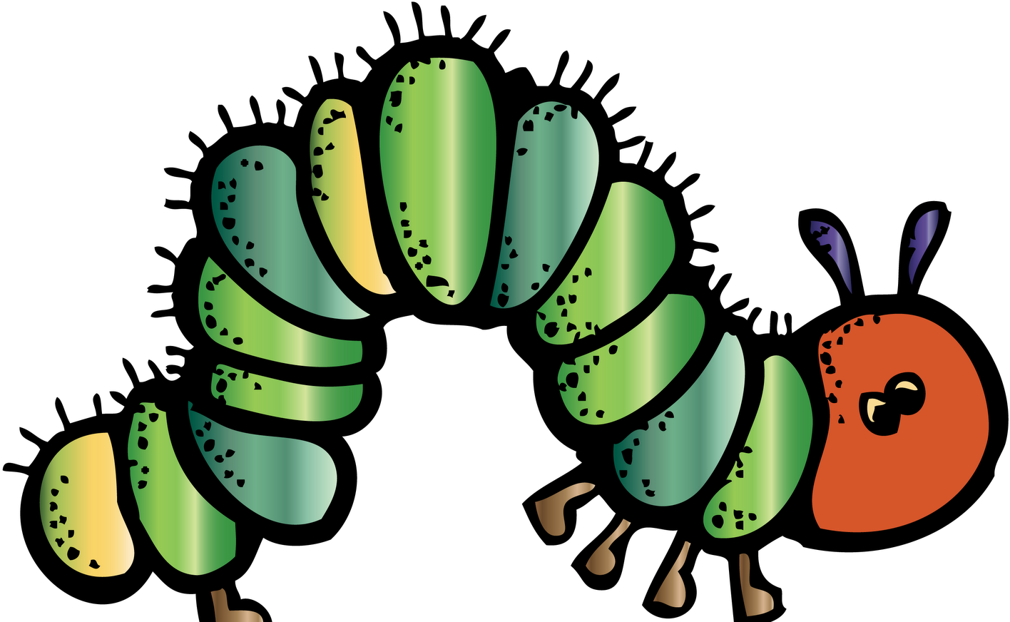 Hungry Caterpillar Png - Colorful Caterpillar Mugs,unisex Ceramic Papa Mug,coffee (1600x871), Png Download