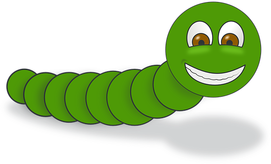 Very Hungry Caterpillar Png Graphic Free - Worm Png (547x340), Png Download