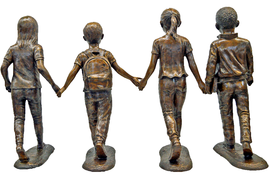 Custom Bronze Sculptures & Fountains - Diversity Sculptures (1024x647), Png Download