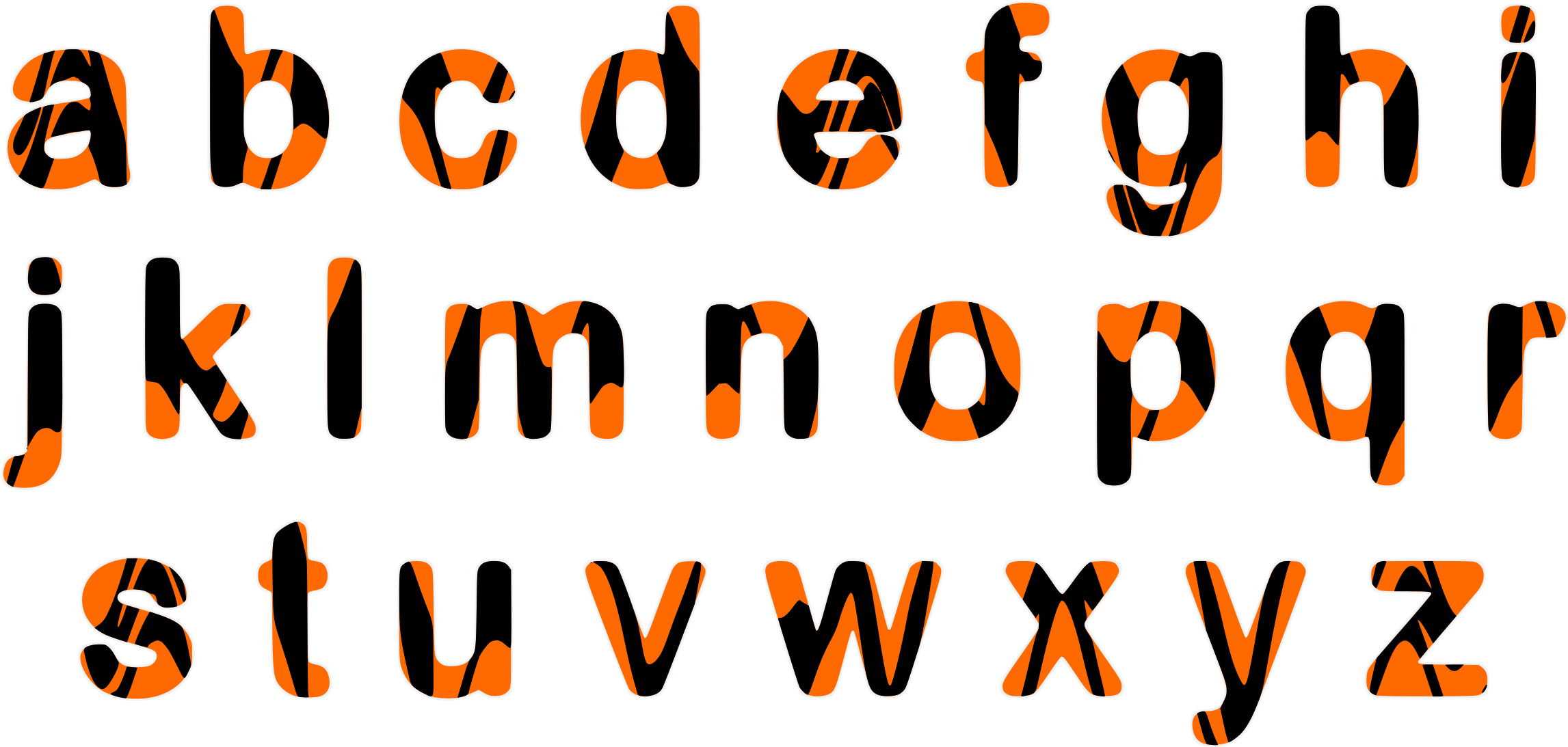 This Free Icons Png Design Of Waspish Alphabet Lowercase (2400x1136), Png Download