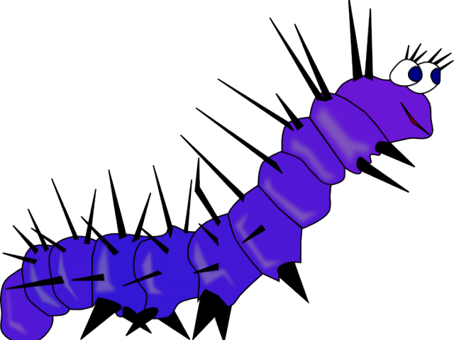 Caterpillar Png Transparent Images - Worm Butterfly (640x480), Png Download