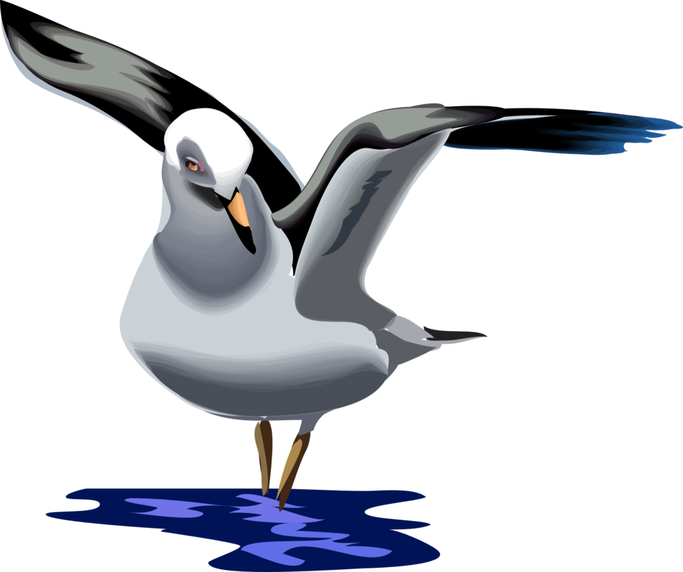 Flying Seagull Png - Cafepress Seagull Everyday Pillow (600x502), Png Download