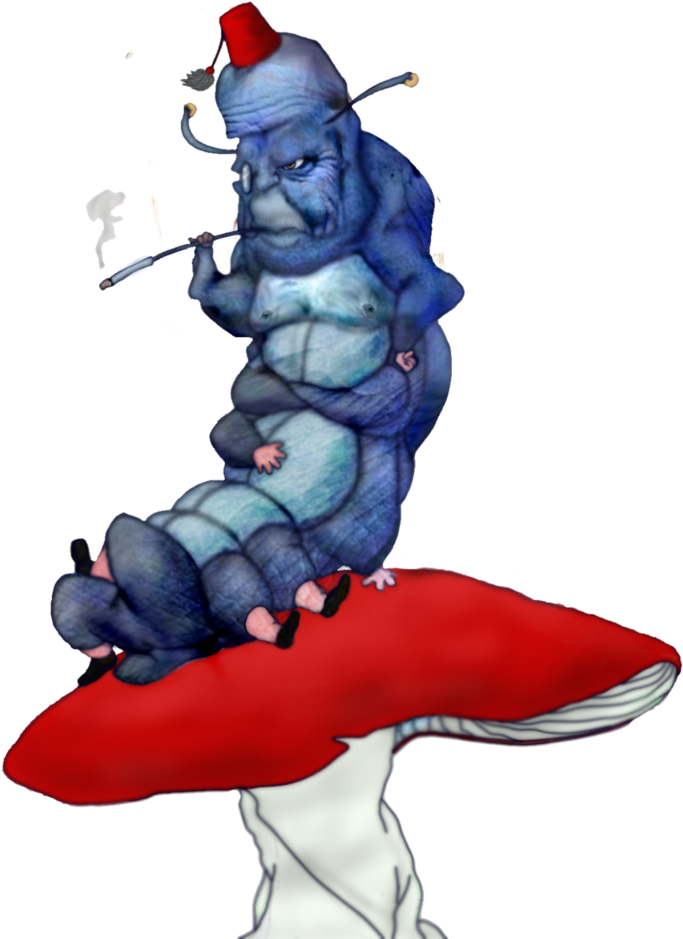 Blue Caterpillar Png Clip Royalty Free Download - Alice In Wonderland Caterpillar Transparent (774x1032), Png Download