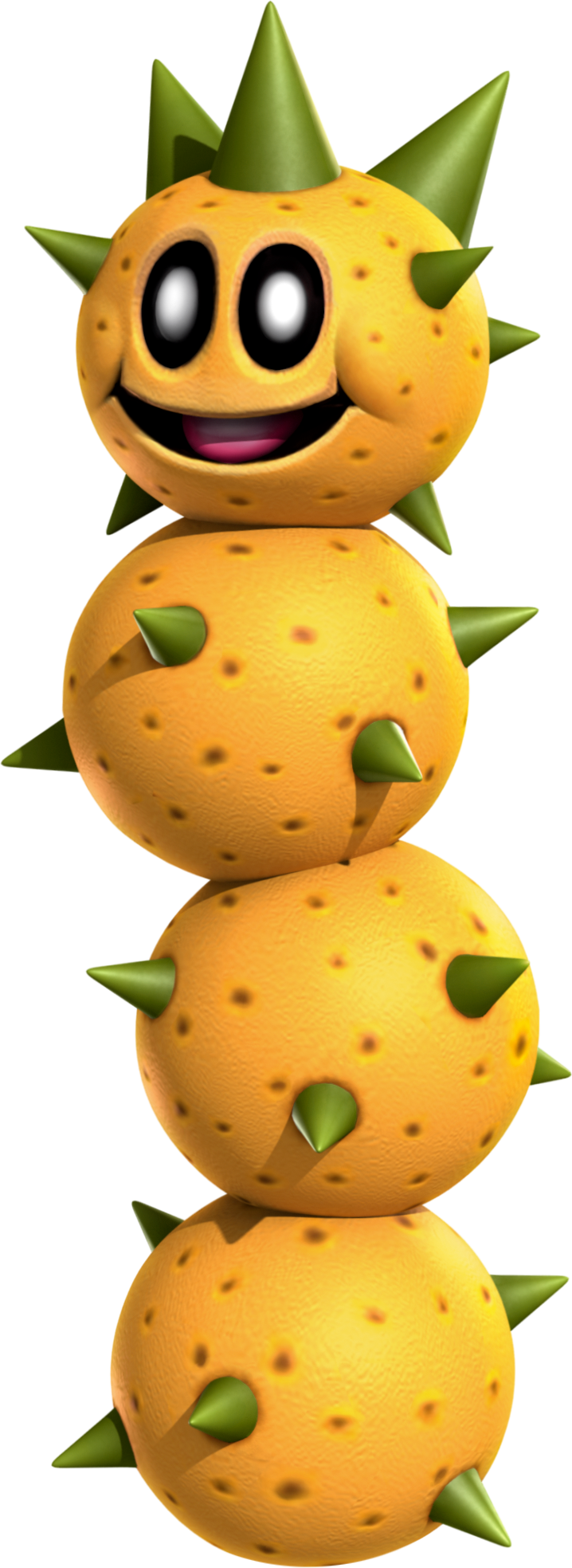 Spiny Caterpillar - Pokey From Mario (718x1967), Png Download