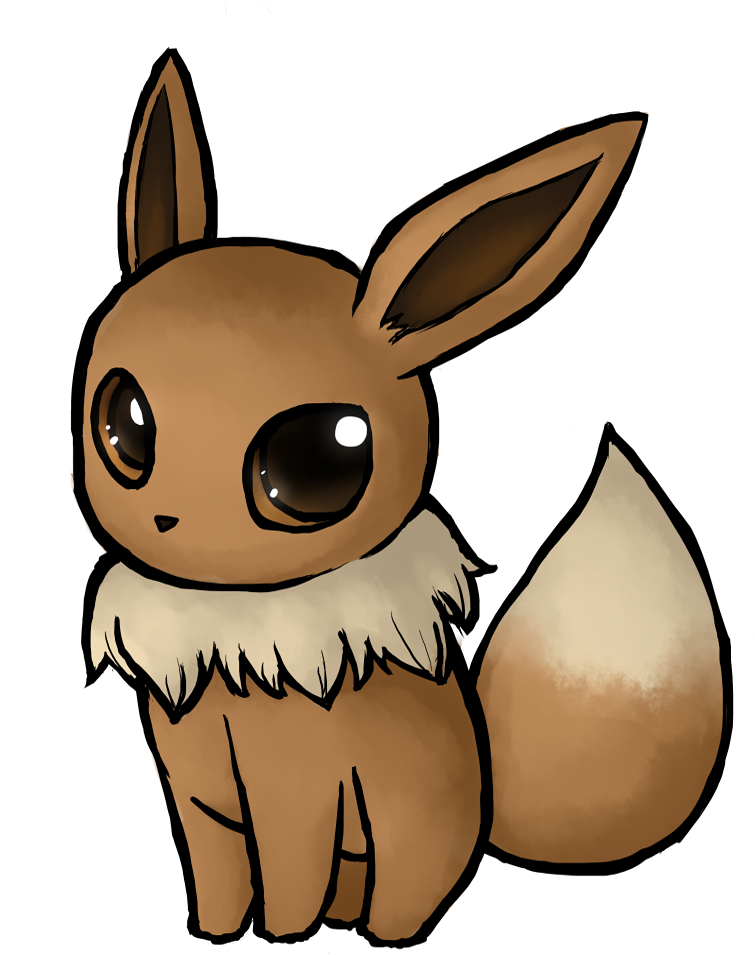 Eevee By Xlolfishx On Deviantart - Eevee Dibujos (877x995), Png Download