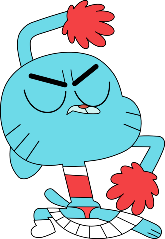 Cheer Leader Gumball Watterson-rqh604 - Gumball And Nicole Watterson (553x800), Png Download