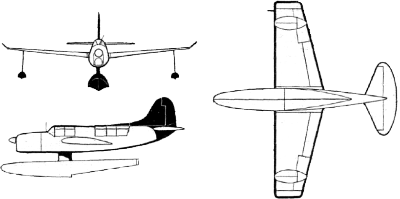 Curtiss So3c Seagull Drawings - Drawing (819x408), Png Download