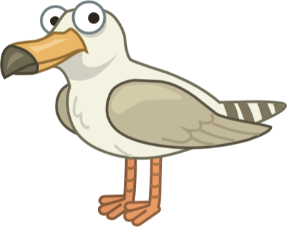 Gull (418x331), Png Download