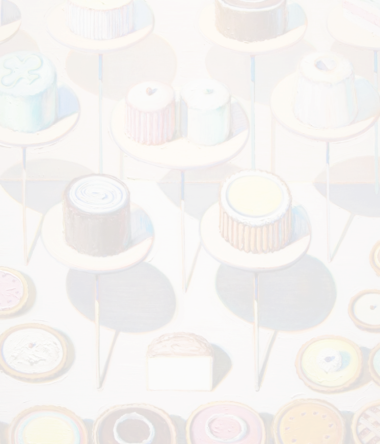 Bellevue, Wa - Wayne Thiebaud Cakes (774x904), Png Download