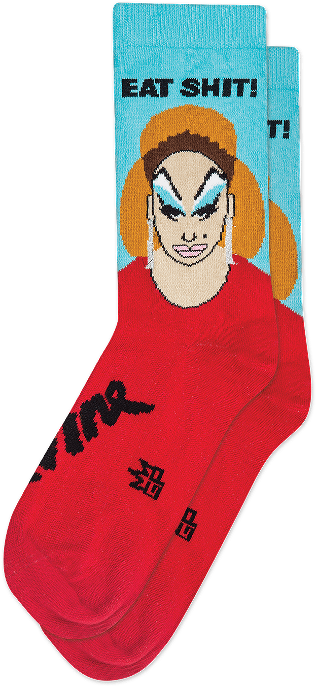 Gumball Poodle - Divine Pink Flamingos Socks (400x456), Png Download