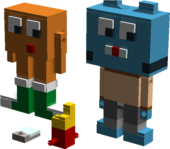 1 / - Lego Amazing World Of Gumball (954x672), Png Download