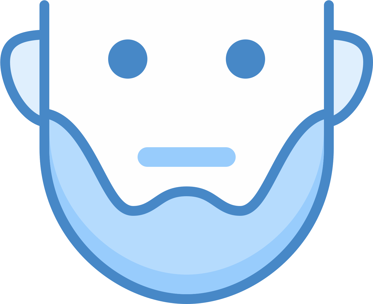 Krótka Broda Icon - Icon (1600x1600), Png Download