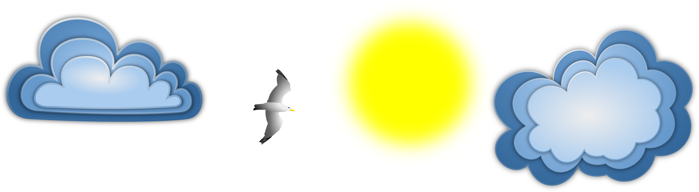 This Free Icons Png Design Of Seagull Banner Remix (2400x659), Png Download