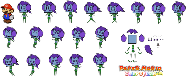 Suebelle - Paper Mario: Color Splash (640x289), Png Download