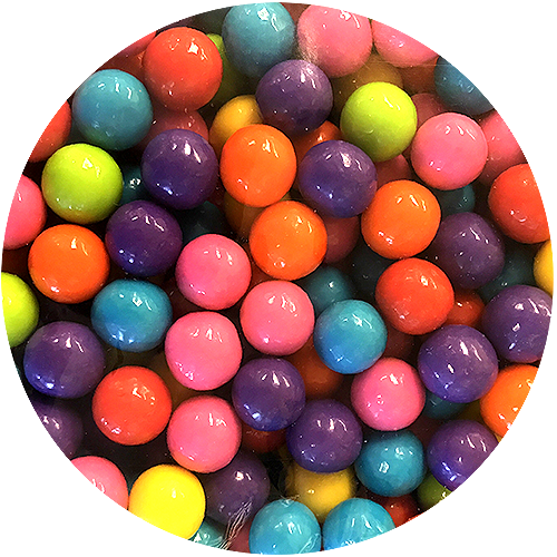 Assorted Color Splash 1/2" Gumballs - Gumball Candy (500x500), Png Download