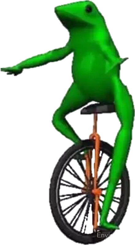 Dat Boi Frog Png - Here Come Dat Boi Frog (440x800), Png Download