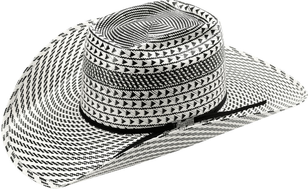 American Hat Co 6110 Fancy Weave And Vent Straw Hat - American Hat Co Hat Black (1024x630), Png Download
