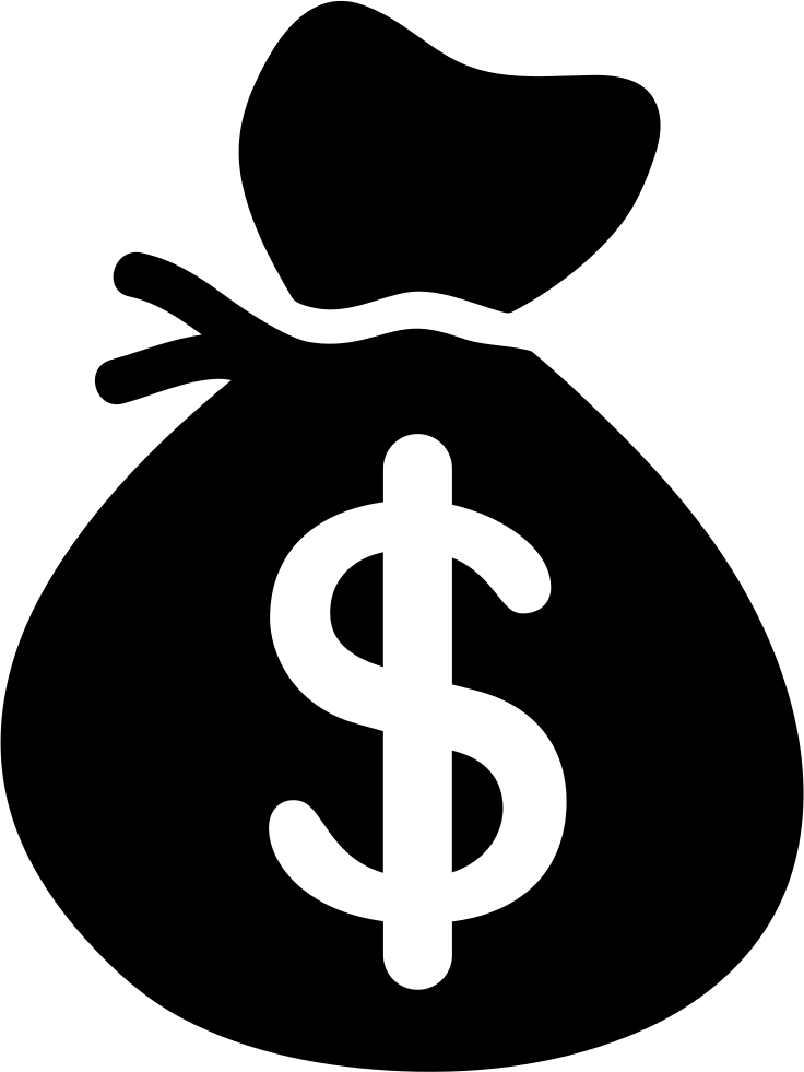 Dollars Bag Comments - Money Bag Transparent Background (736x981), Png Download