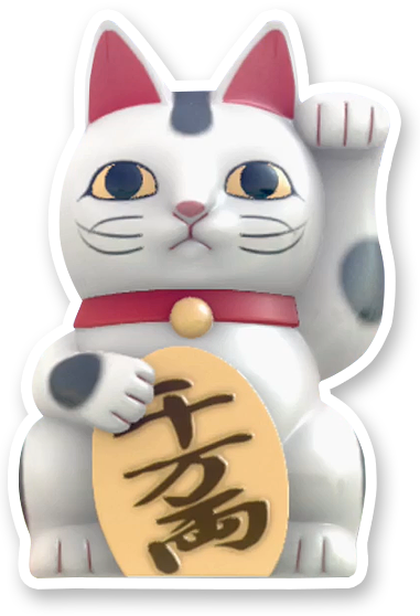 Iumv5ey - Paper Mario Color Splash Cat O Luck (381x558), Png Download