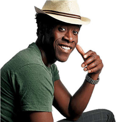 Don Cheadle Straw Hat Png - Don Cheadle Sexy (400x400), Png Download