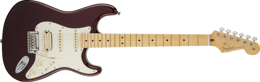 Fender Stratocaster American Elite Hss (890x282), Png Download