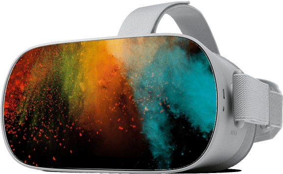 Color Splash Oculus Go Skin - Virtual Reality (600x600), Png Download