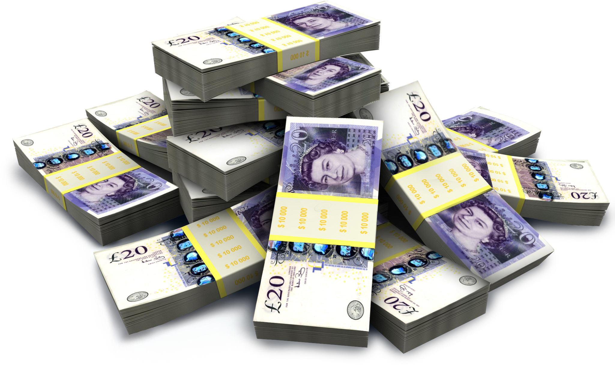 Bunch Of Dollars Png (2048x1335), Png Download