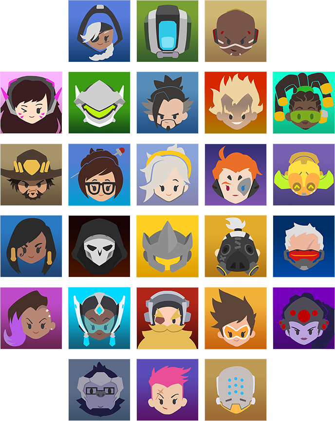 Player Icons - 오버 워치 스프레이 모음 (688x865), Png Download