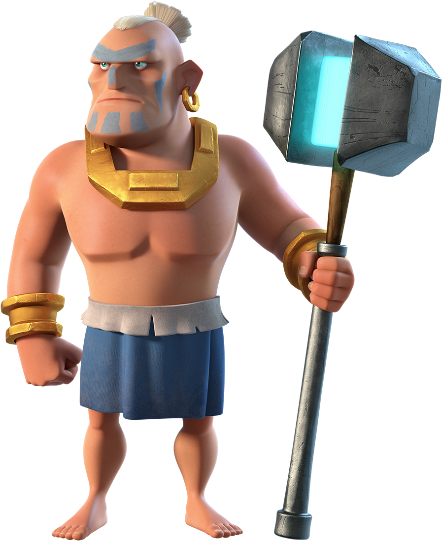 Playing The Warrior In Boom Beach - Boom Beach Troops (450x600), Png Download