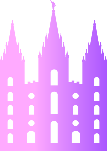 The Temple Clip Art At Clker - Salt Lake Temple Silhouette (420x593), Png Download