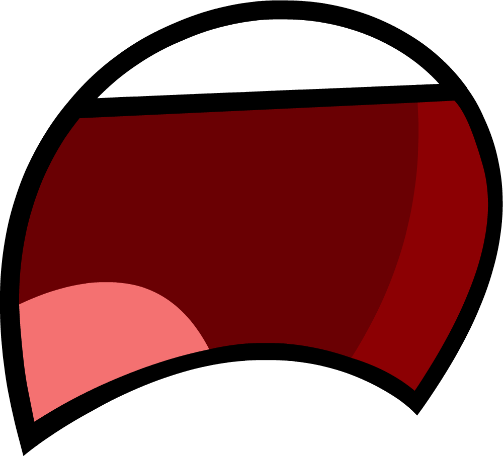 Wide Mouth Open Frown - Battle For Dream Island Mouth (1000x907), Png Download