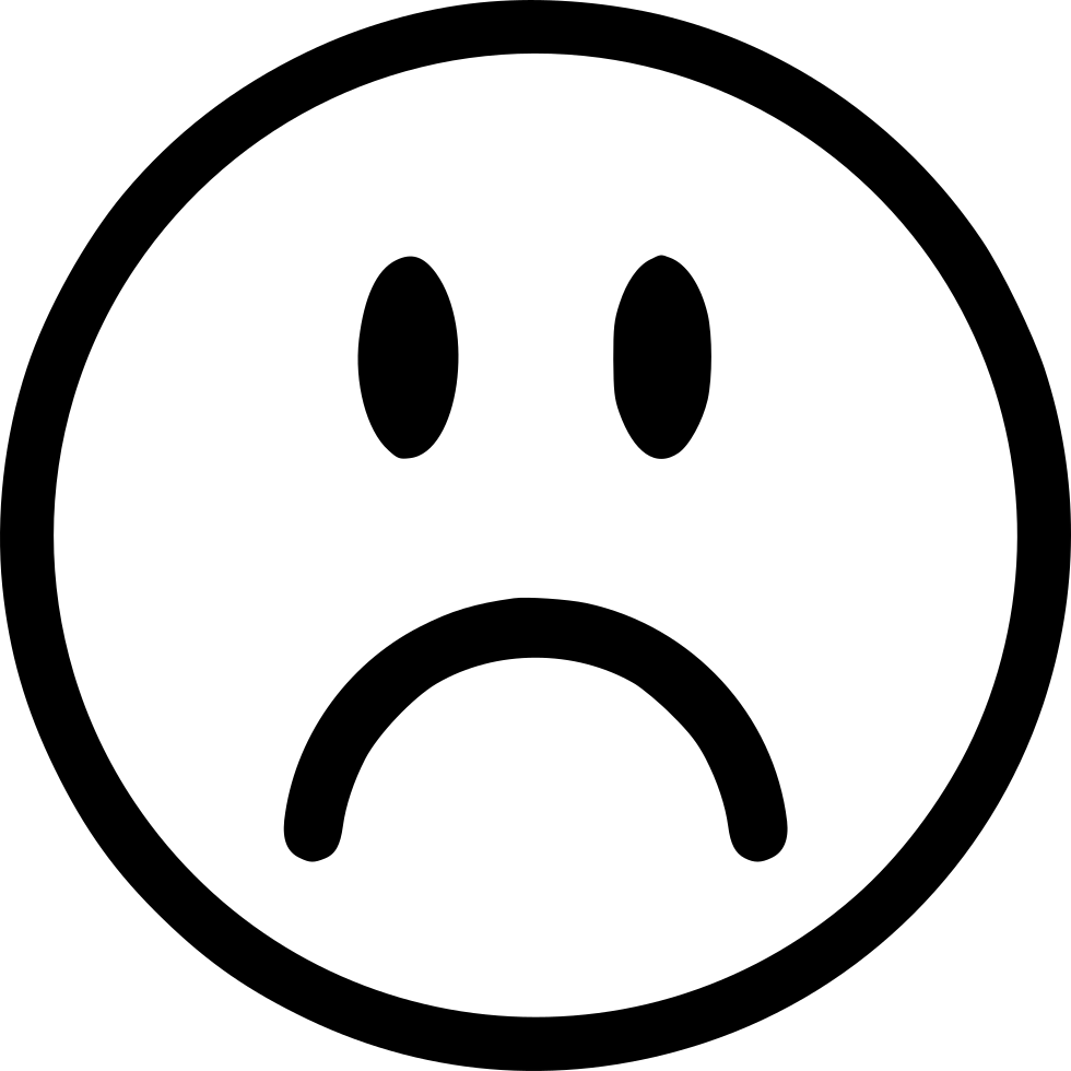 Frown Comments - Icono De Messenger Personalizado (980x980), Png Download