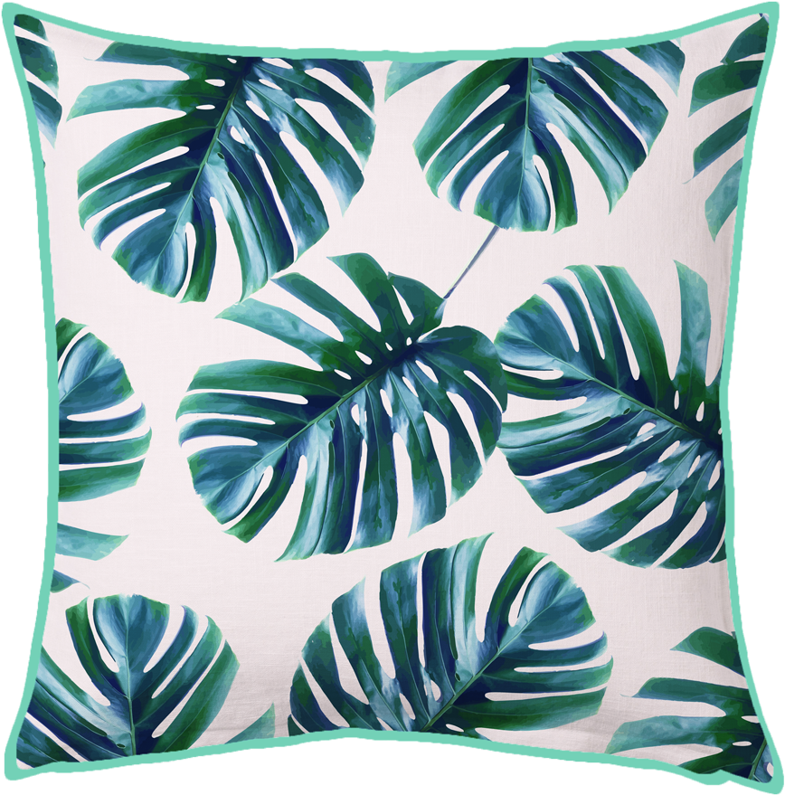 Monstera Pattern #society6 #decor #buyart Throw Pillow (1000x1000), Png Download