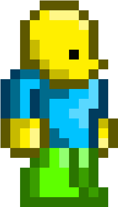 Download Roblox Noob Terraria Character Pixel Art Png Image With