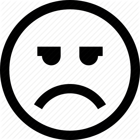 Frown Icon - Smiley Face Icon Png (480x480), Png Download