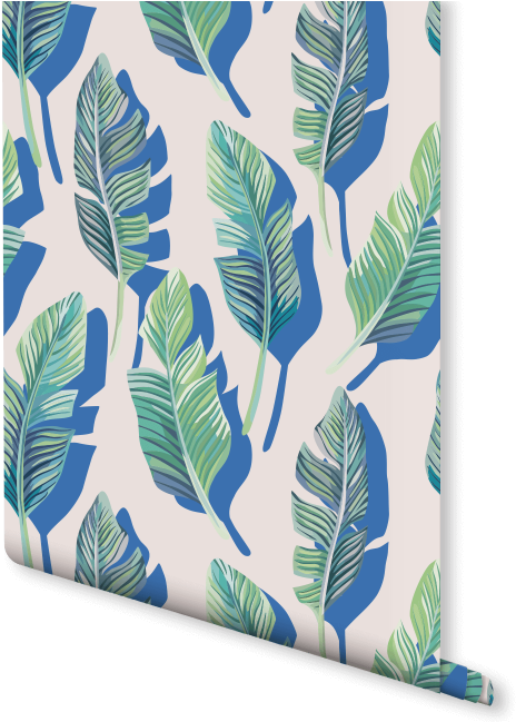 Tropical Leaf Shadow Wallpaper - Uk Wallpaper 3d Tropical (470x648), Png Download