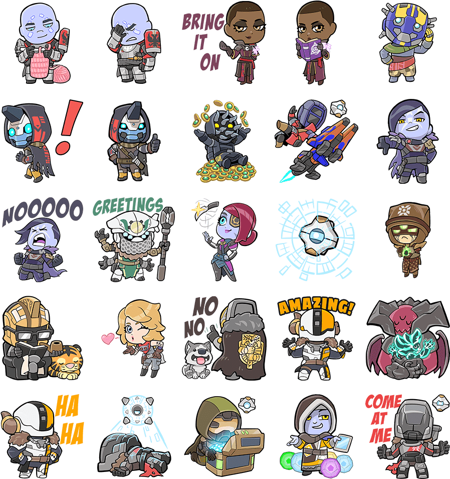 Destiny Clipart Transparent - Destiny Companion App Stickers (912x971), Png Download